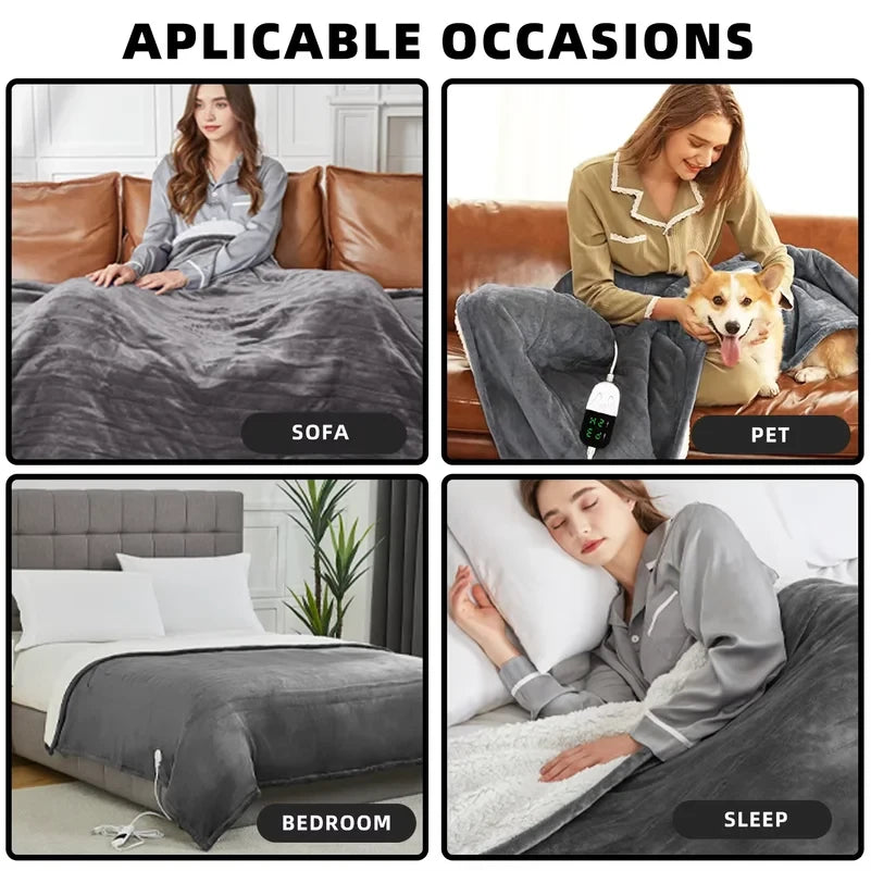 Soft Electric Heated Throw Blanket
