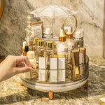 Transparent Rotating Makeup Organizer