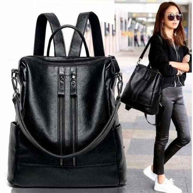 Soft Nylon Casual College Backpack