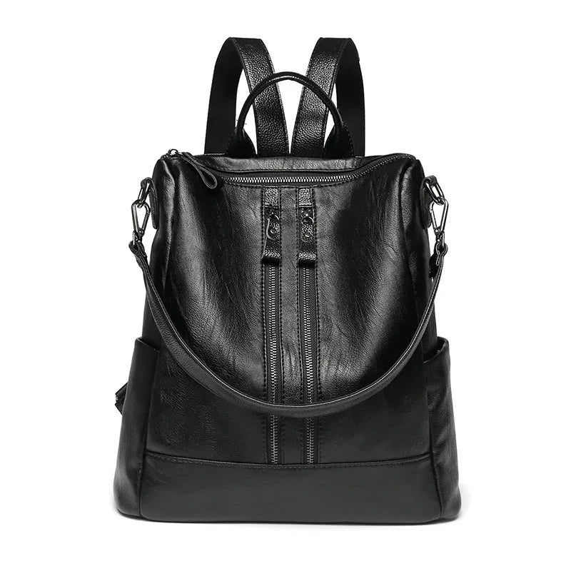 Soft Nylon Casual College Backpack