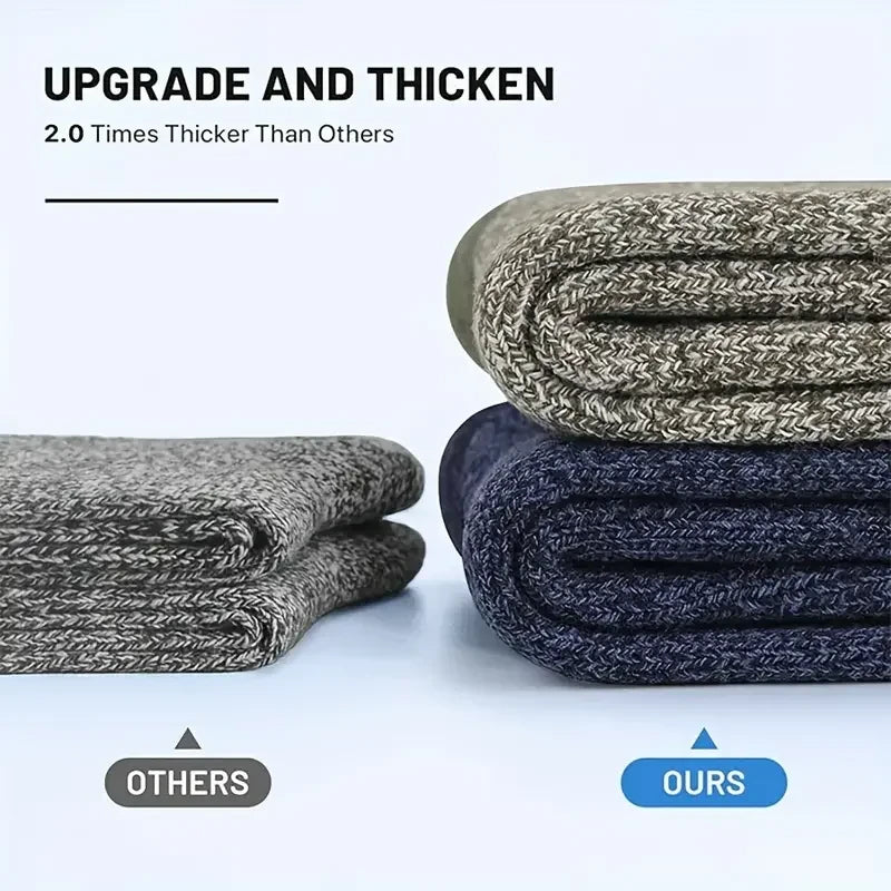 Thick Merino Wool Winter Hiking Socks