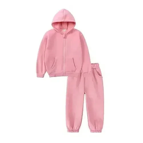Fleece Hoodie Jogger Set