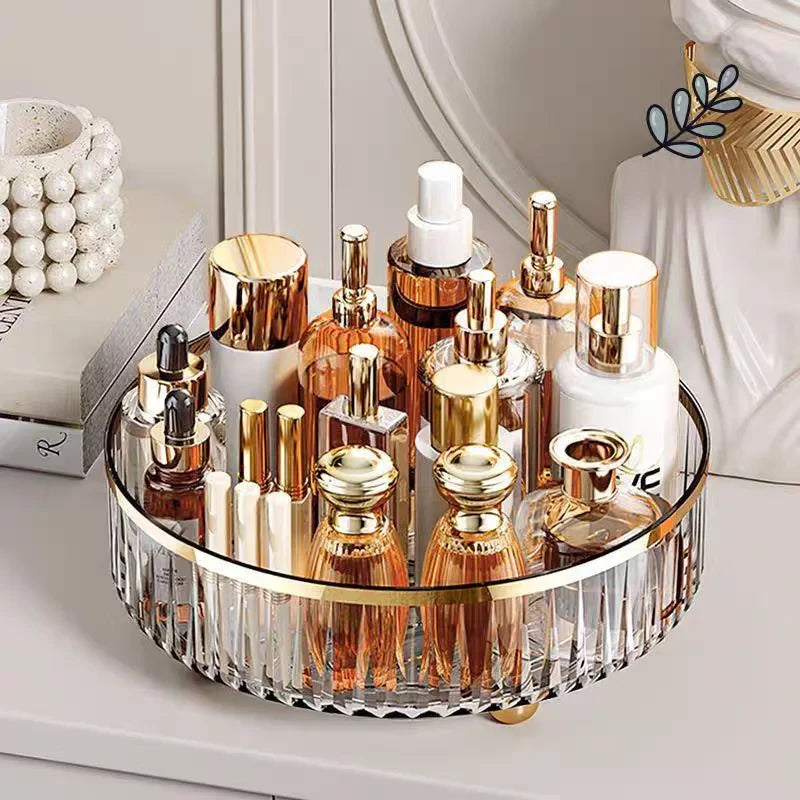 Transparent Rotating Makeup Organizer