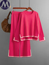 Cozy Knitted Two Piece Tracksuit