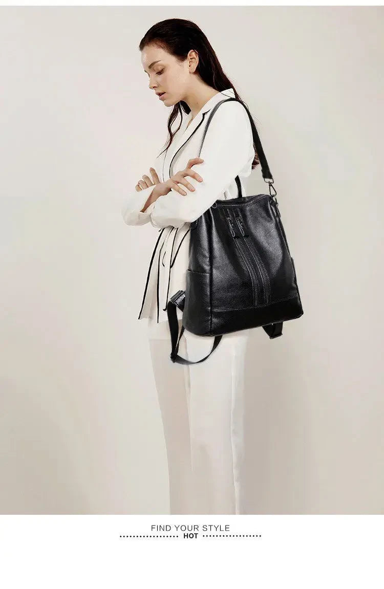 Soft Nylon Casual College Backpack