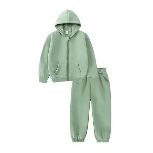 Fleece Hoodie Jogger Set