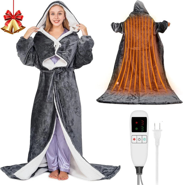 Heated Wearable Blanket Hoodie