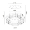 Transparent Rotating Makeup Organizer