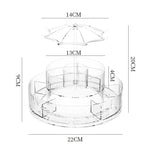 Transparent Rotating Makeup Organizer