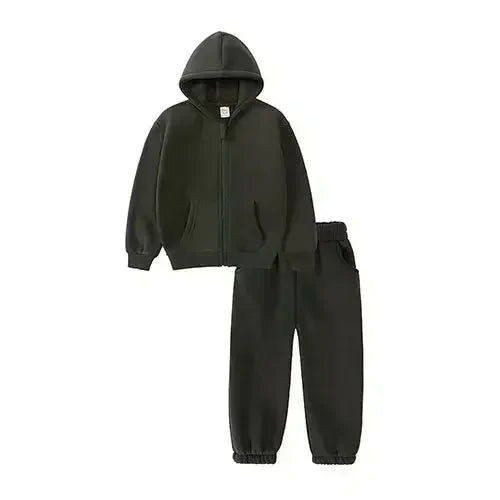 Fleece Hoodie Jogger Set
