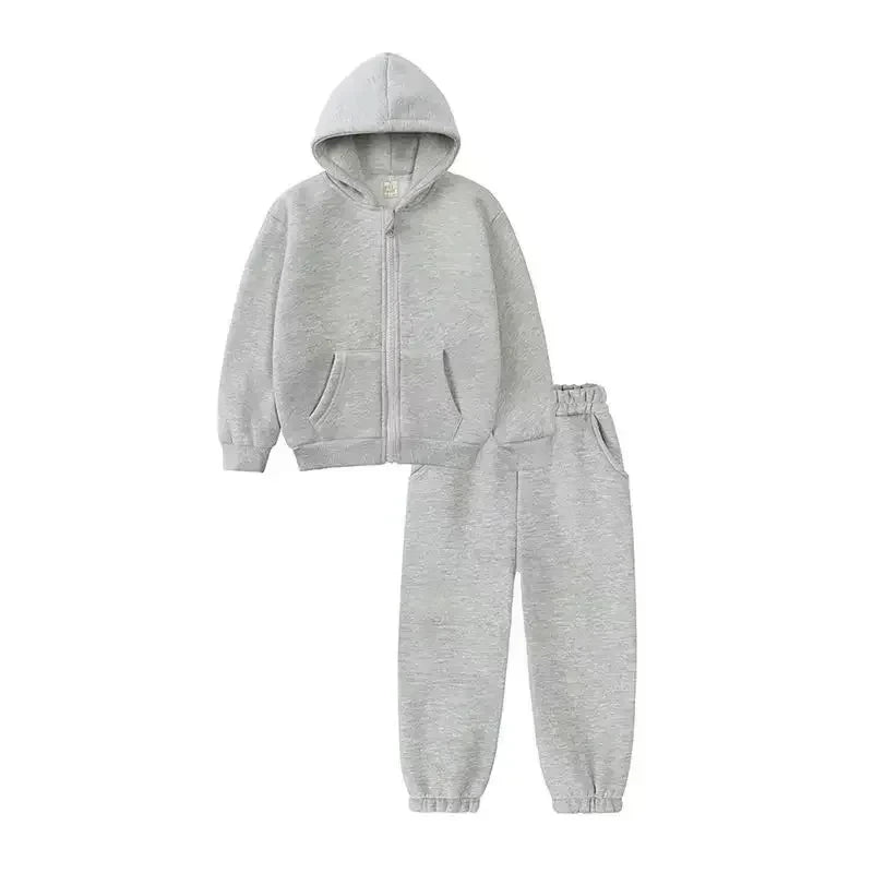 Fleece Hoodie Jogger Set