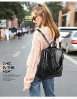 Soft Nylon Casual College Backpack